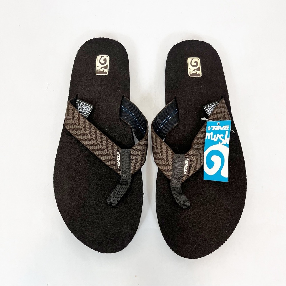 Teva Mush ll Chocolate Brown River Camp Beach Vacation Shower Sandals Size 11
